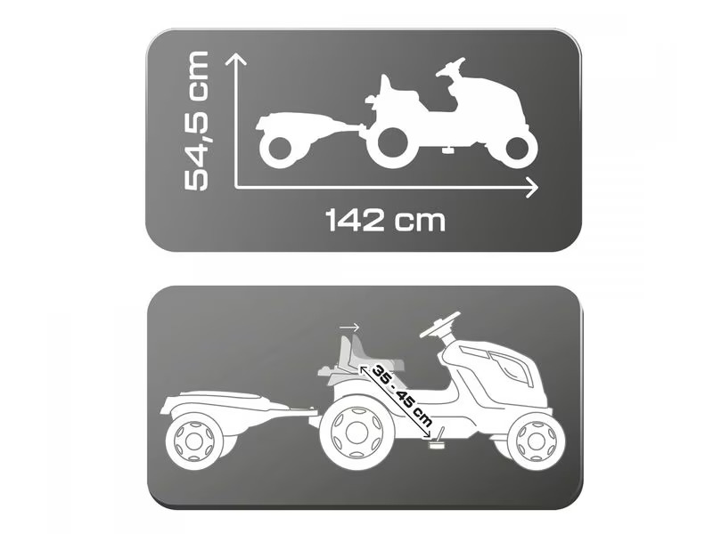 Smoby Traktor Farmer XL Schwarz