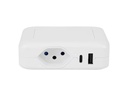 STEFFEN Ladestation IQ 1 x T13 + 1 x USB-A/C, Weiss