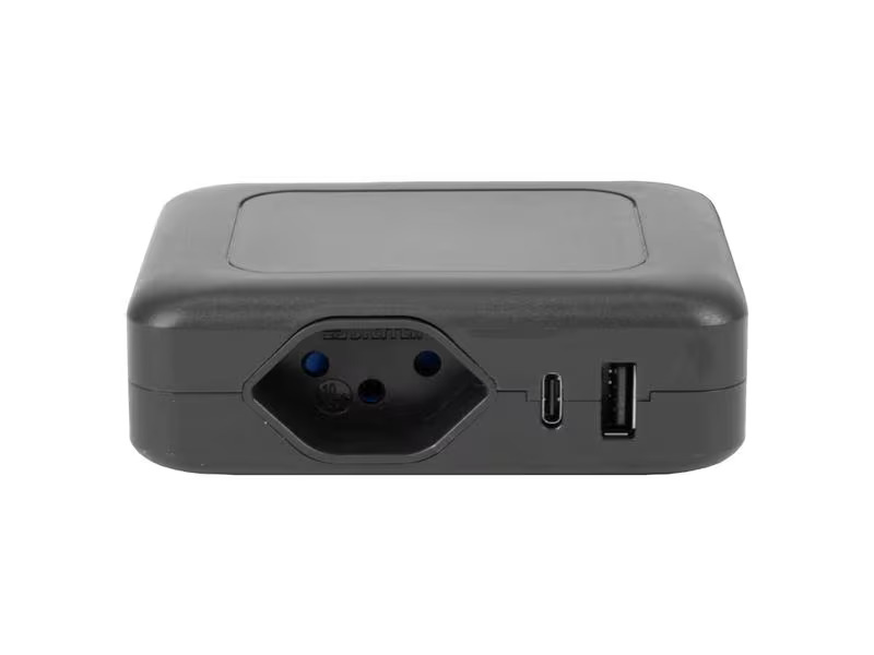STEFFEN Ladestation IQ 1 x T13 + 1 x USB-A/C, Schwarz