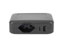 STEFFEN Ladestation IQ 1 x T13 + 1 x USB-A/C, Schwarz
