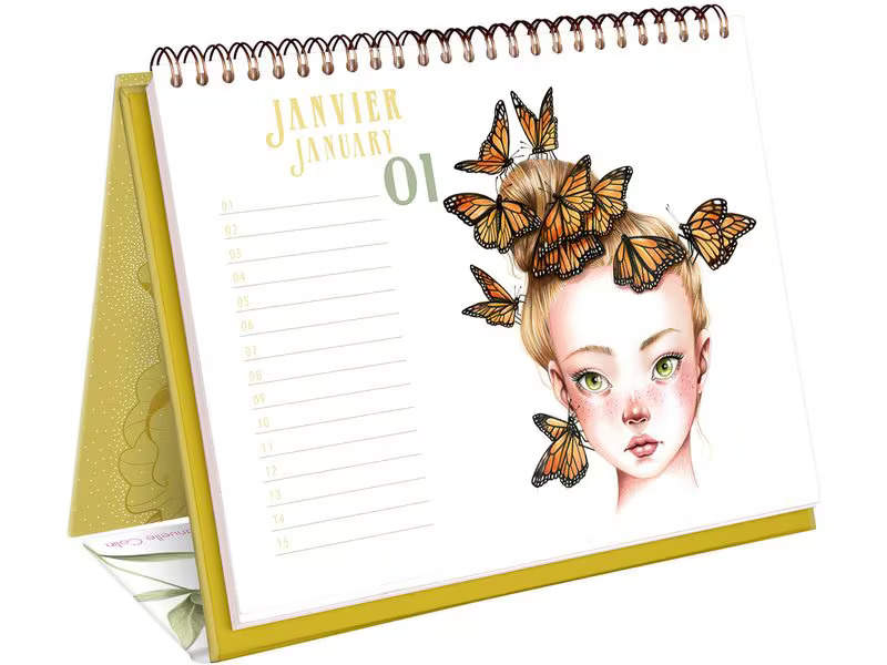 Avenue Mandarine Dauerkalender Wild A4, 24 Blatt