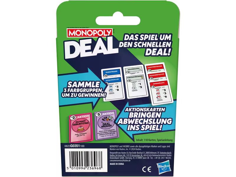 Hasbro Gaming Monopoly Deal: Das Kartenspiel -DE-