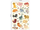 Clairefontaine Motivsticker Phospho Katzen