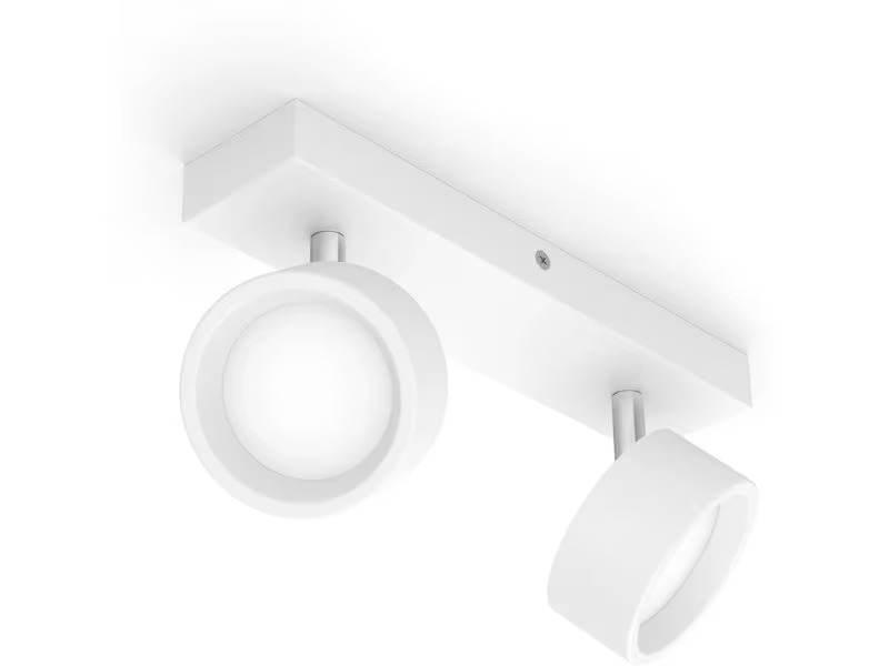 Philips Aufbauspot Bracia 2 x 5.5W 2700K Weiss