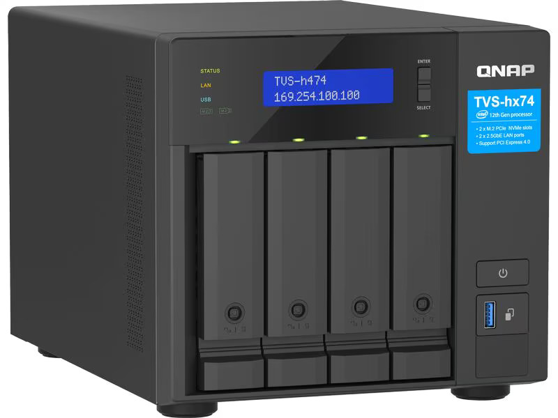 QNAP TVS-h474-PT-8G 4-bay