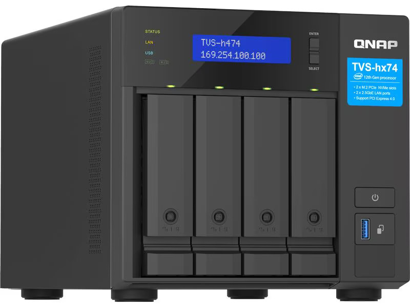 QNAP TVS-h474-PT-8G 4-bay