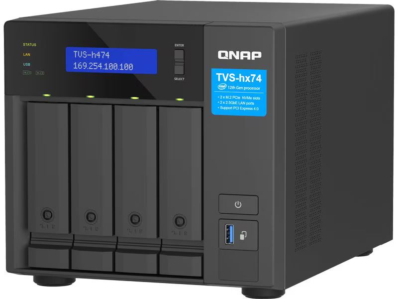 QNAP TVS-h474-PT-8G 4-bay