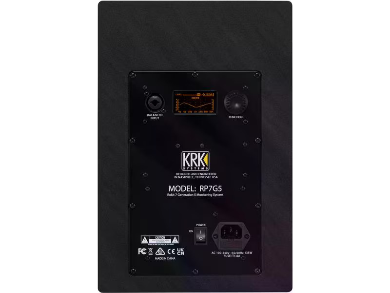 KRK Studiomonitor Rokit RP7 G5 Schwarz