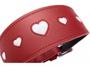 Hunter Halsband Windhund Love 42/S, Rot/Schwarz