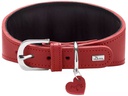Hunter Halsband Windhund Love 37/XS-S, Rot/Schwarz