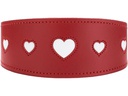 Hunter Halsband Windhund Love 37/XS-S, Rot/Schwarz