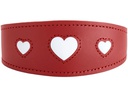 Hunter Halsband Windhund Love 32/XS, Rot/Schwarz