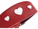 Hunter Halsband Windhund Love 32/XS, Rot/Schwarz