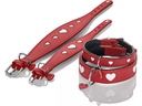 Hunter Halsband Windhund Love 32/XS, Rot/Schwarz