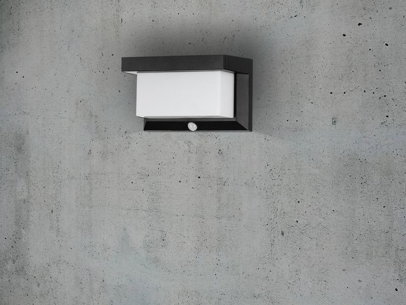 EGLO Leuchten Wandleuchte UTRERA Solar 32 X 0.12W, Sensor, Schwarz