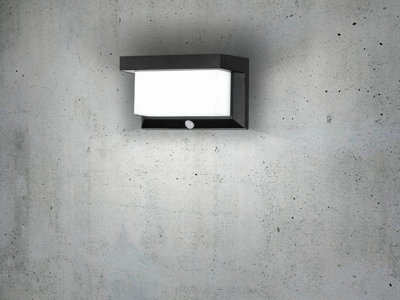 EGLO Leuchten Wandleuchte UTRERA Solar 32 X 0.12W, Sensor, Schwarz