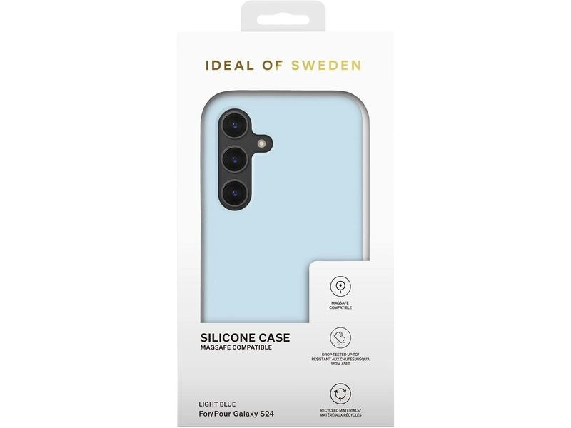 Ideal of Sweden Back Cover Silicone Galaxy S24 Light Blue