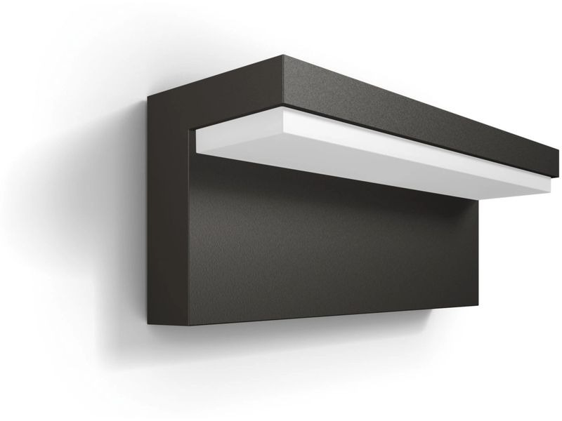 Philips Wandleuchte Bustan UE Bewegungsmelder 2700K Anthrazit