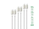 4smarts USB-Kabel 3er Set 0.5m+1.5m+3m USB C - USB C