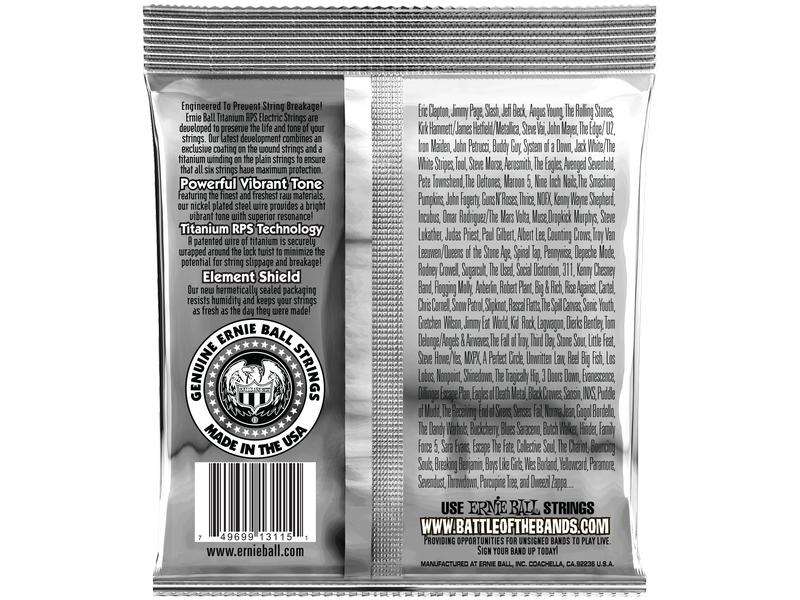 Ernie Ball Gitarrensaiten 3115 Slinky Coated Titanium – ST 10-52