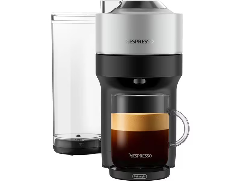 De'Longhi Kaffeemaschine Nespresso Vertuo Pop+ A+, Silber