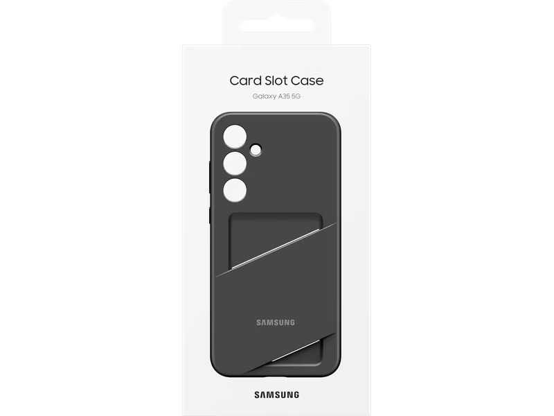 Samsung Back Cover Card Slot Galaxy A35 5G Schwarz