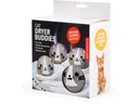 Kikkerland Multifunktionsbälle Katze 4 Stück, Grau