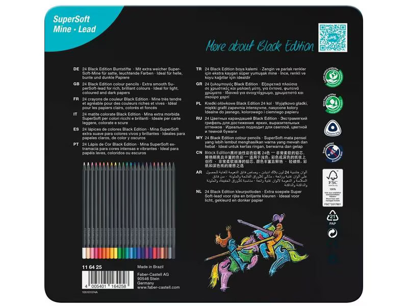 Faber-Castell Farbstifte Black Edition 24 Stück