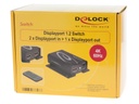 Delock Switchbox Displayport, 2 Port, 4K support