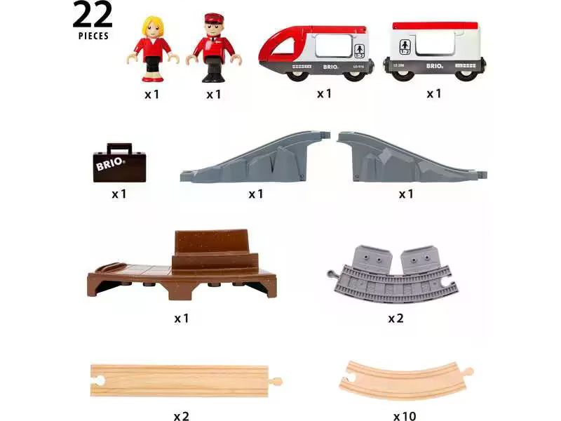 BRIO BRIO World Starter Travel Train Set