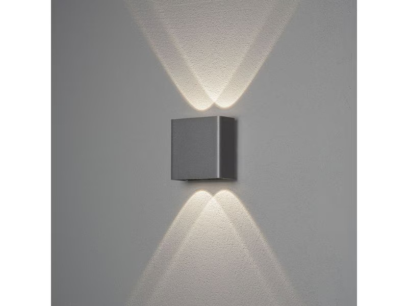 Konstsmide Wandleuchte Chieri, 3000K, 4W, Anthrazit