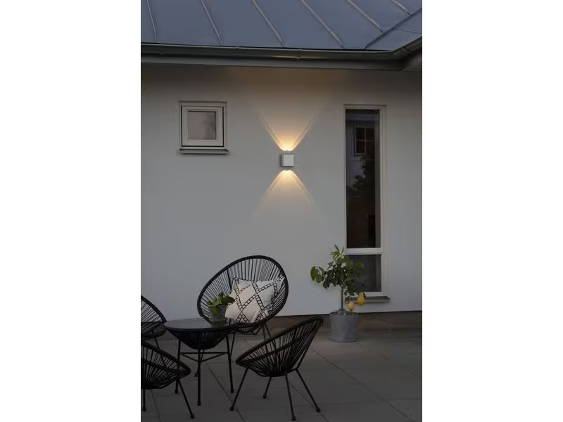 Konstsmide Wandleuchte Chieri, 3000K, 4W, Anthrazit