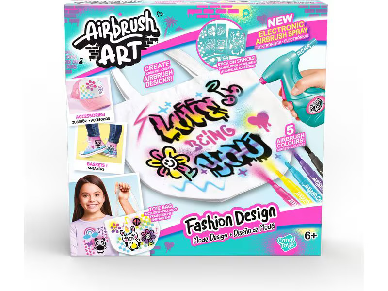Canal Toys Bastelset Airbrush Art Fashion Design Kit