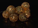 COCON Lichterkette Stroh-Rattan, 175 cm