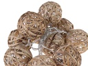 COCON Lichterkette Stroh-Rattan, 175 cm