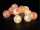 COCON Lichterkette LED Rosa/Weiss, 175 cm