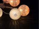 COCON Lichterkette LED Rosa/Weiss, 175 cm