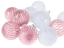 COCON Lichterkette LED Rosa/Weiss, 175 cm