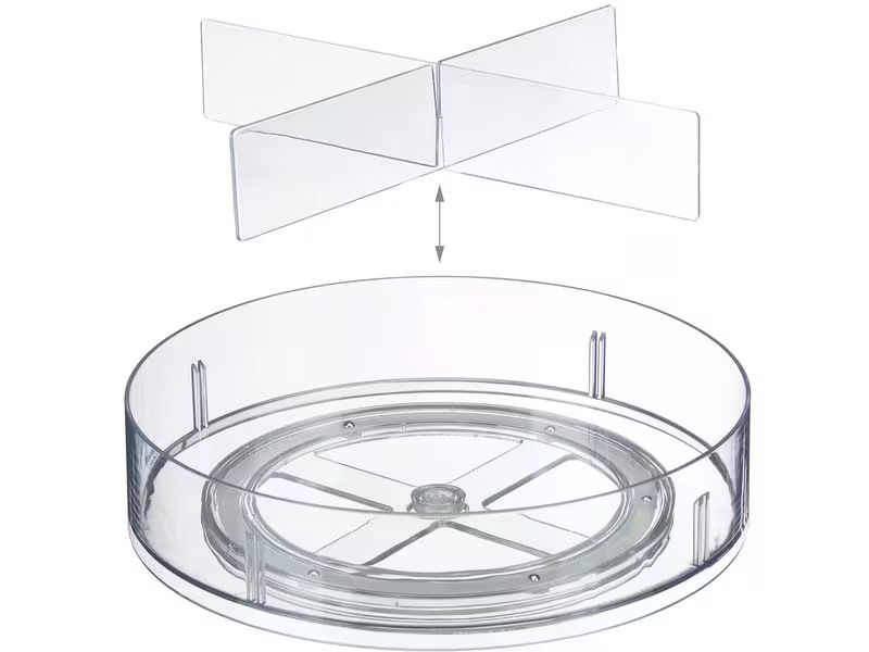 relaxdays Kühlschrankorganizer 530 g, 1 Stück, Transparent