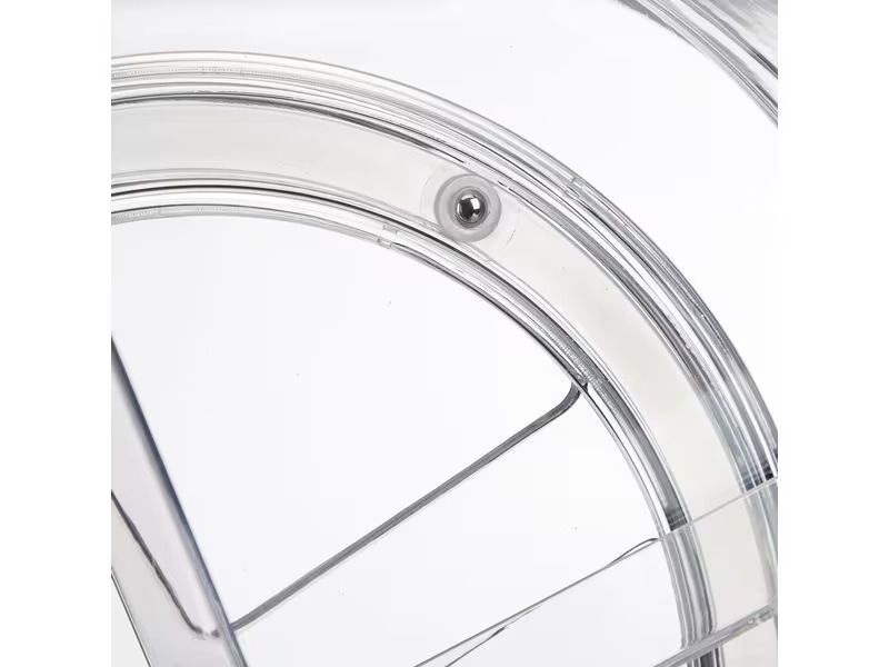 relaxdays Kühlschrankorganizer 530 g, 1 Stück, Transparent