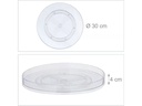 relaxdays Küchenorganizer 420 g, 1 Stück, Transparent
