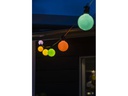 Konstsmide Lichterkette Solar Globe, 10 LEDs, Mehrfarbig