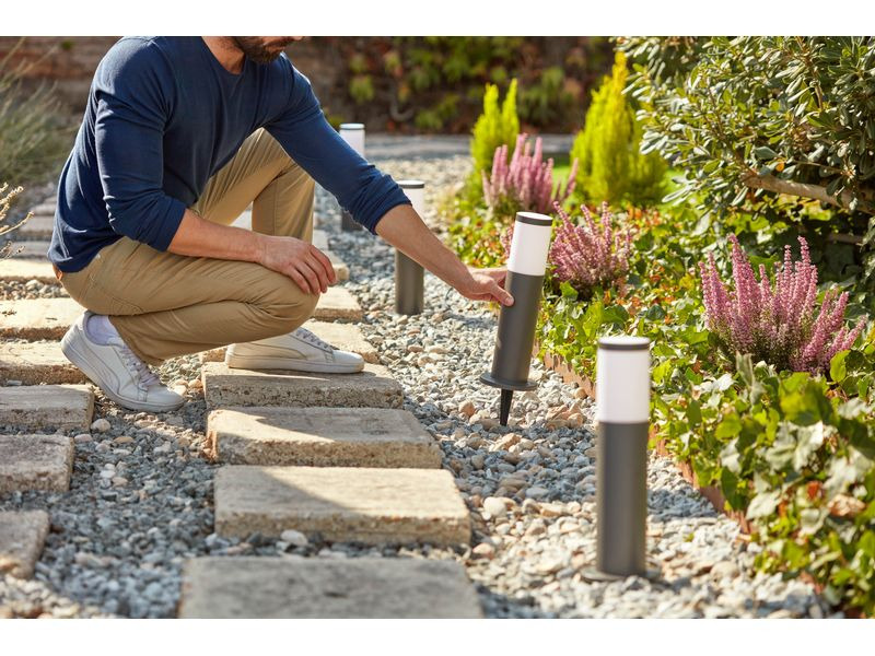 Philips Outdoor Niedervolt Utrecht Sockelerweiterung 2700K anthrazit
