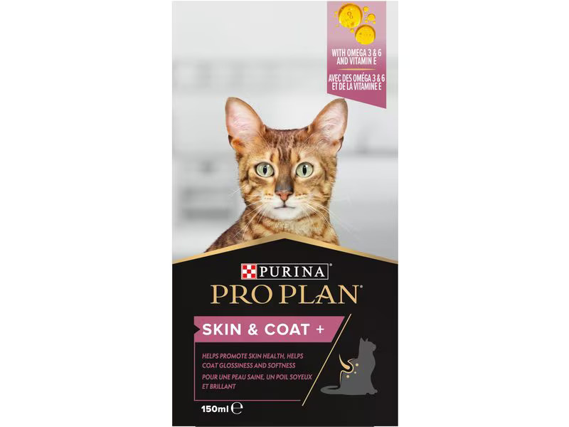 Purina Pro Plan Katzen-Nahrungsergänzung Skin &amp; Coat+ 150 ml