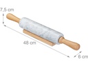 relaxdays Wallholz Braun