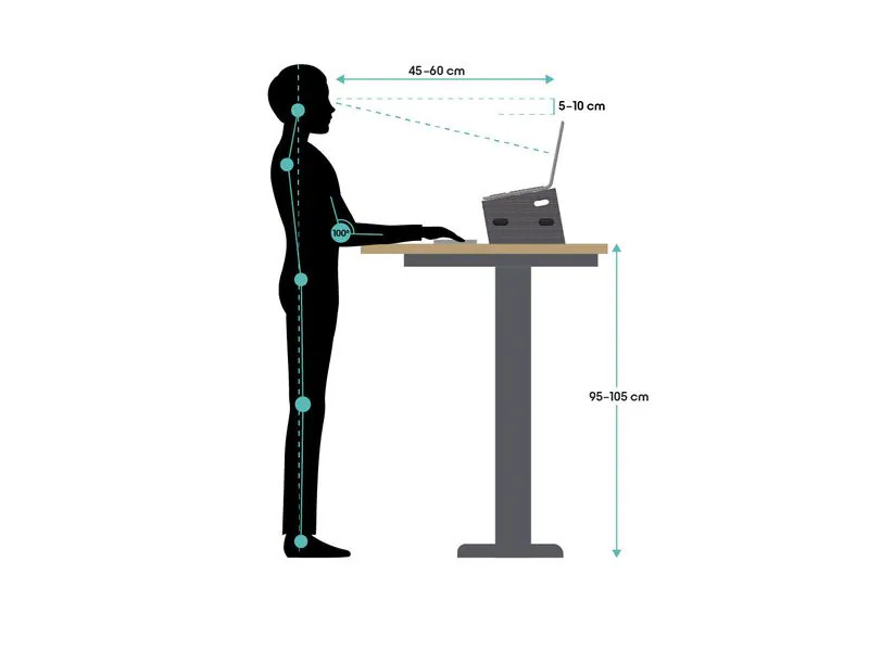 smart stand Notebook-Ständer 16 , Ozeanblau