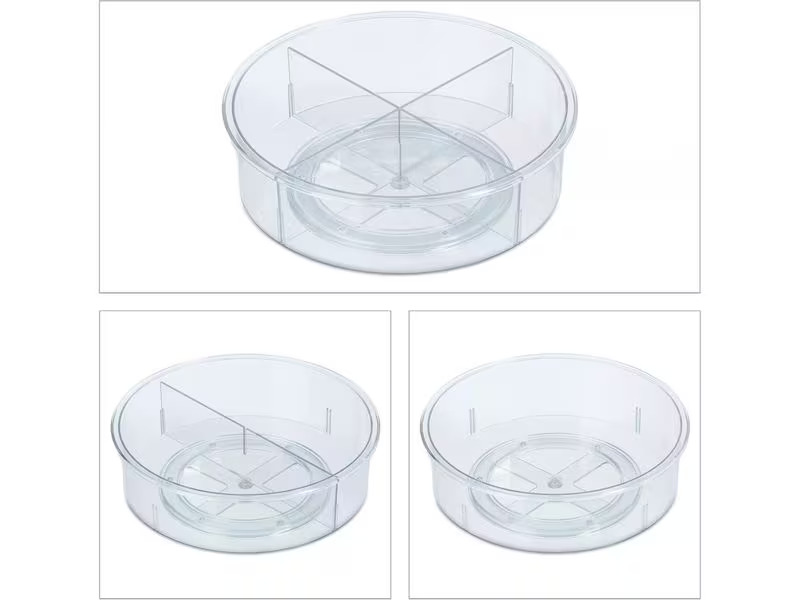 relaxdays Kühlschrankorganizer 690 g, 1 Stück, Transparent