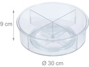 relaxdays Kühlschrankorganizer 690 g, 1 Stück, Transparent