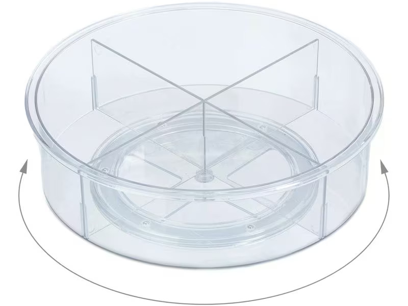 relaxdays Kühlschrankorganizer 690 g, 1 Stück, Transparent