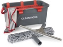 GOURMETmaxx Fensterwischer 7-teilig, Grau/Rot